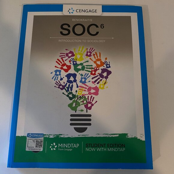 SOC6 Introduction to‎ Sociology by Benokraitis Cengage Textbook - Picture 1 of 3